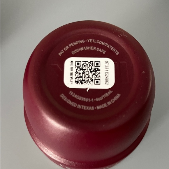 Yeti Wild Vine Red (retired) Rambler 4 ounces Stackable Set NWOT - Picture 3 of 6